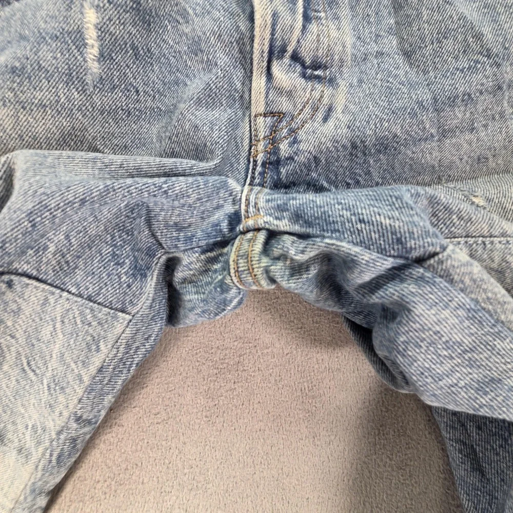 Levis 501 CT Jeans Womens Light Wash Tapered Patched Distressed Fits 27x27 - Picture 12 of 16